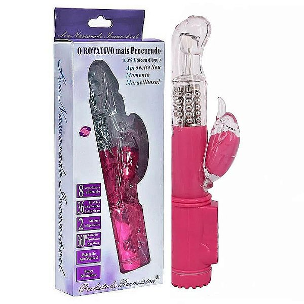 VIBRADOR PONTO G ROTATIVO 8 ROTAÇÕES E 36 MODOS DE VIBRAÇÃO JACK RABBIT