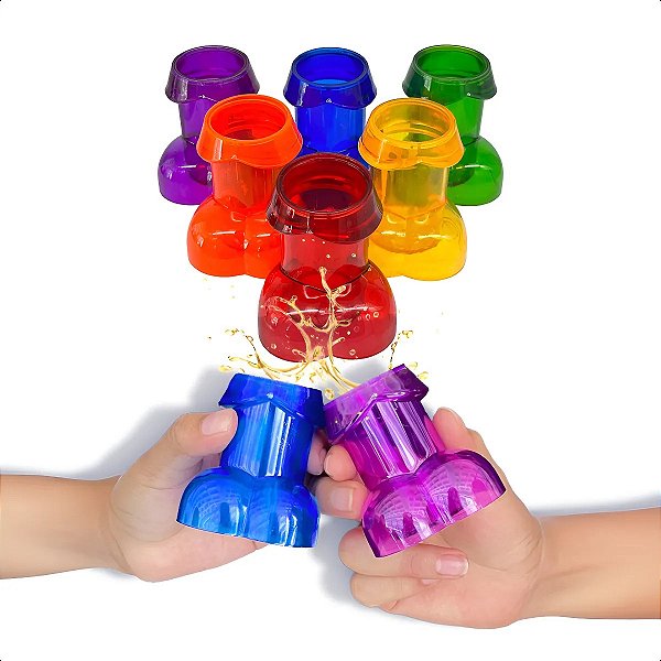 KIT COM 6 COPOS DE SHOT FORMATO DE PÊNIS SI