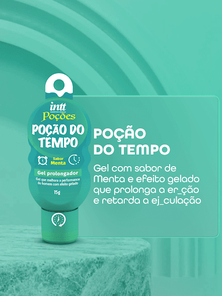 GEL PROLONGADOR MASCULINO POÇÃO DO TEMPO 15G POÇÕES INTT