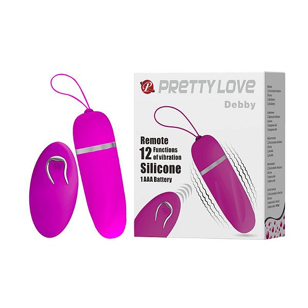 CÁPSULA VIBRATÓRIA WIRELESS COM 12 MODOS DE VIBRAÇÃO DEBBY PRETTY LOVE