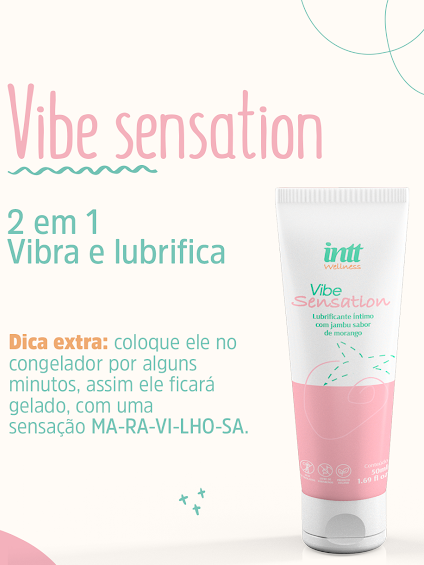 LUBRIFICANTE BEIJAVEL COM JAMBU VIBE SENSATION 50ML INTT WELLNESS