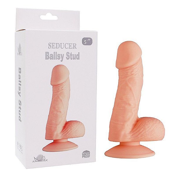 PÊNIS REALISTICO BALLSY STUD SEDUCER 5'' APHRODISIA