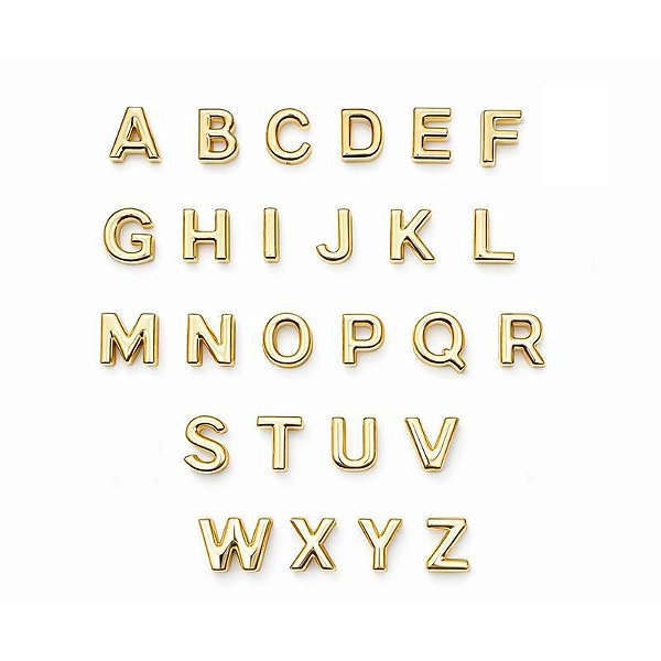 LETRAS DE METAL DOURADO PARA PERSONALIZAR CALCINHA