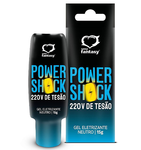 GEL ELETRIZANTE NEUTRO POWER SHOCK 220V DE TESÃO 15G SEXY FANTASY