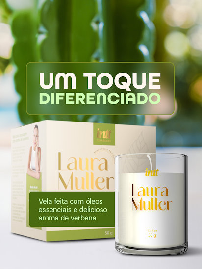 VELA DE MASSAGEM COM AROMA DE VERBENA BY LAURA MULLER 50G INTT