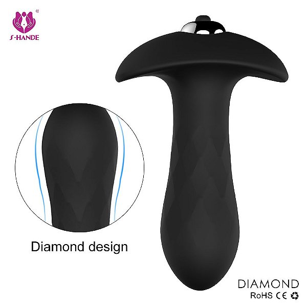 PLUG ANAL COM VIBRAÇÃO DIAMOND S-HANDE
