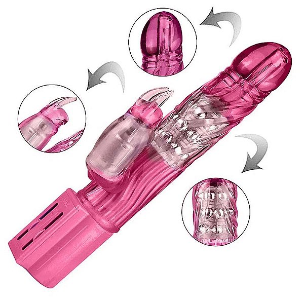 VIBRADOR ROTATIVO JACK RABBIT DE MULTIVELOCIDADE SEX AND THE CITY