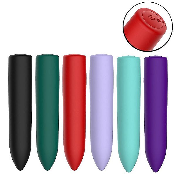 VIBRADOR BULLET AVELUDADO RECARREGÁVÉL SI