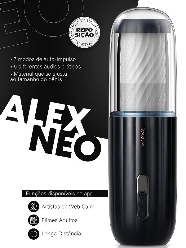 MASTURBADOR INTERATIVO COM APP E FILMES ADULTOS ALEX NEO SVAKOM