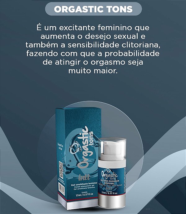 GEL EXCITANTE E SENSIBILIZANTE FEMININO ORGASTIC TONS 17ML INTT