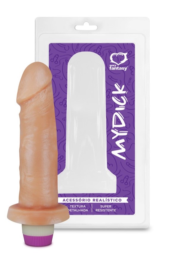 PENIS COM VIBRO 14X3,7CM SEXY FANTASY