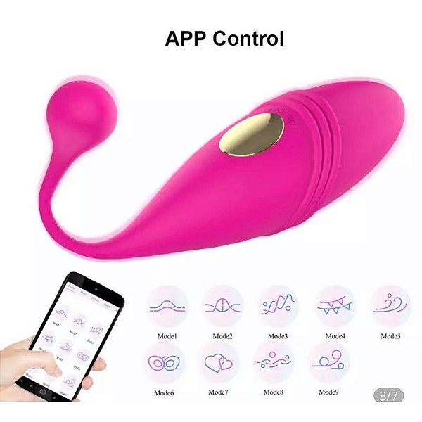 VIBRADOR BULLET CAPSULA CONTROLE POR APLICATIVO DE CELULAR