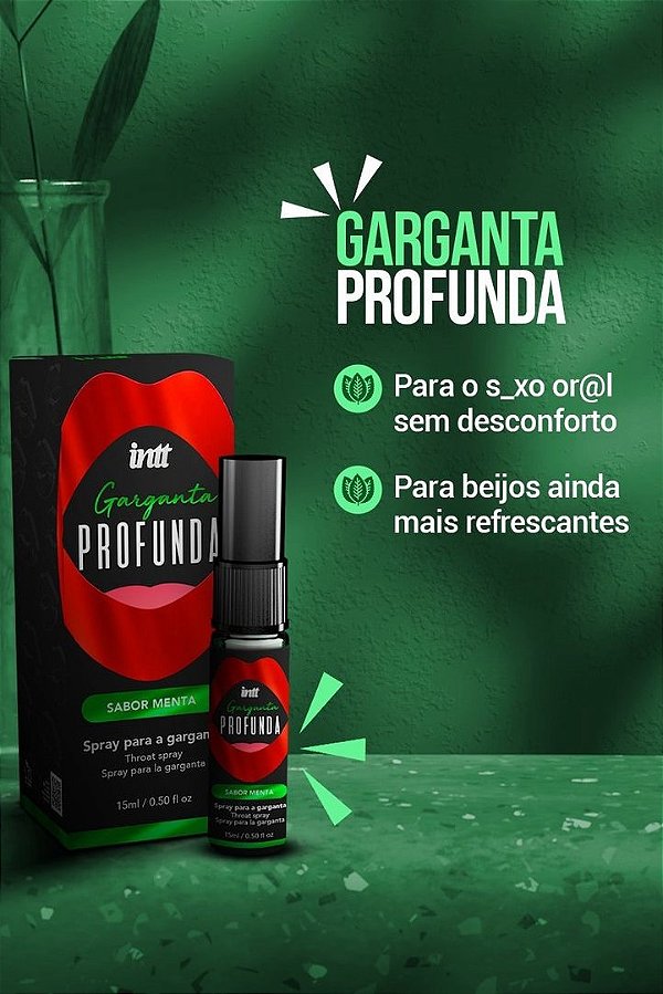 SPRAY PARA A GARGANTA PROFUNDA MENTA 15ML INTT