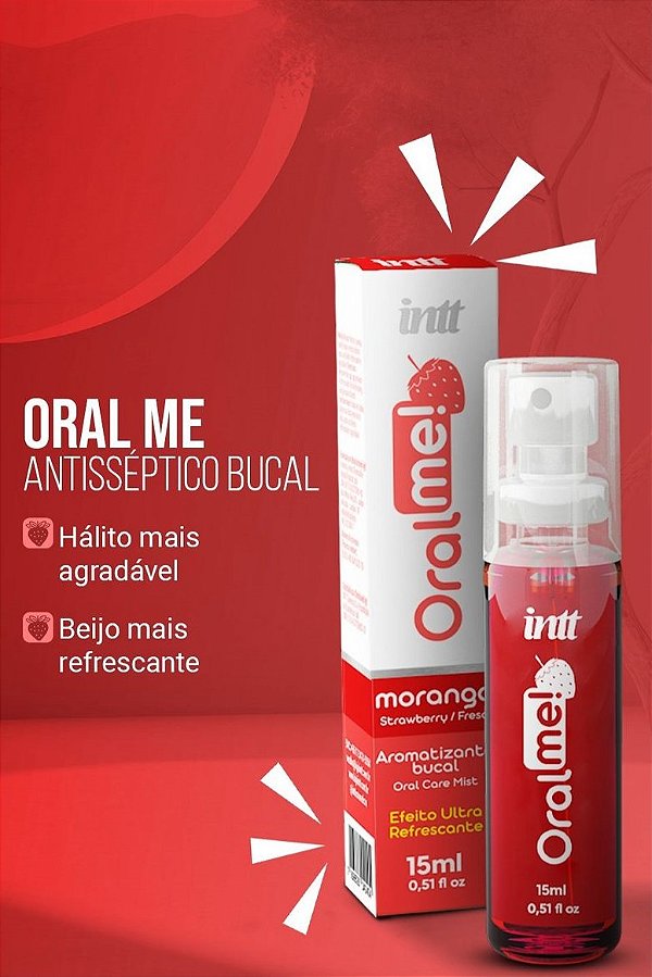 SPRAY ANTISSÉPTICO BUCAL ORAL ME MORANGO 15ML INTT