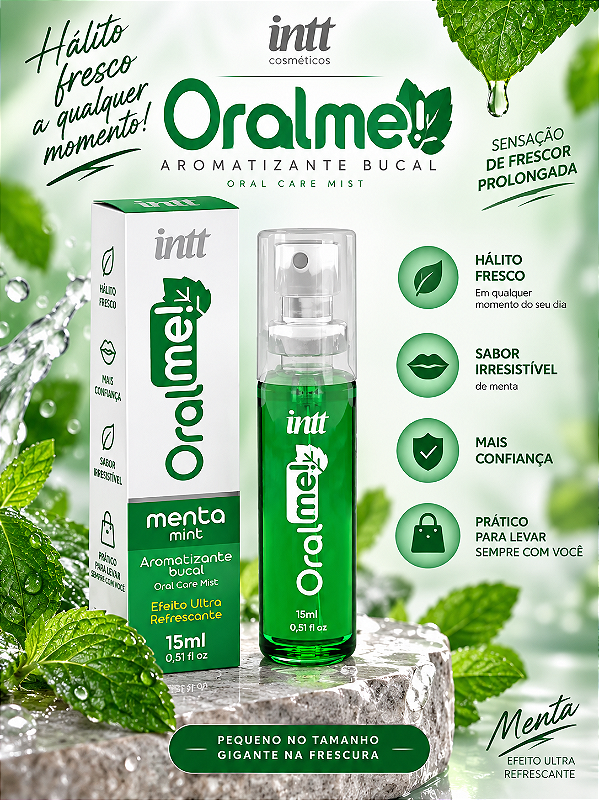 SPRAY ANTISSÉPTICO BUCAL ORAL ME MENTA 15ML INTT