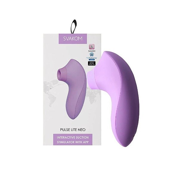 VIBRADOR ESTIMULADOR INTERATIVO PULSE LITE NEO LILAS SVAKOM