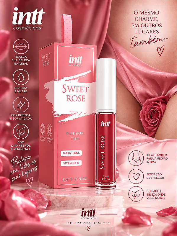 LIP TINT INTIMO E CORPORAL SWEET ROSE 3,5ML INTT