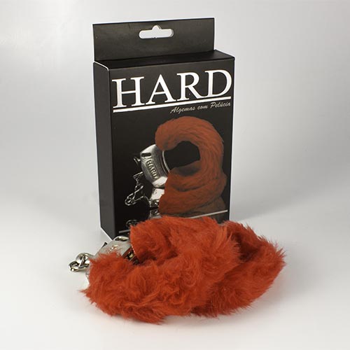 ALGEMA DE METAL FORTE COM PELÚCIA VERMELHA HARD