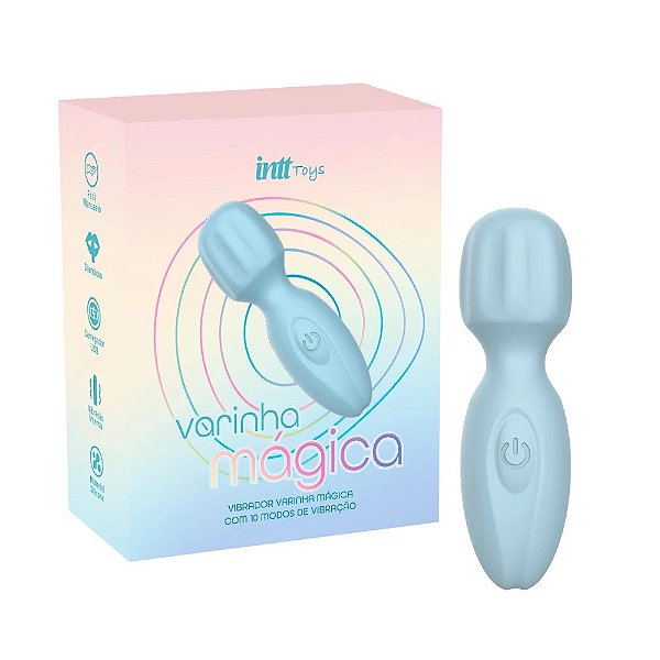 VIBRADOR VARINHA MÁGICA AZUL INTT TOYS