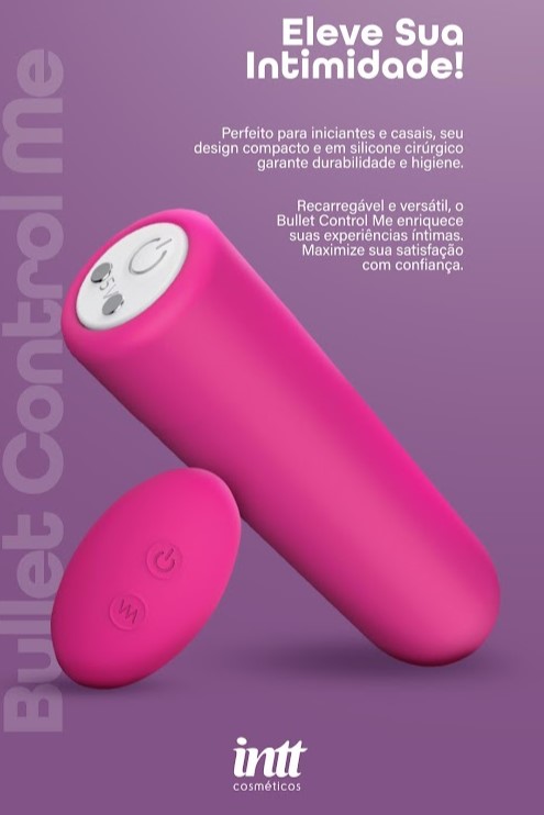BULLET COM CONTROLE SEM FIO CONTROL ME PINK INTT