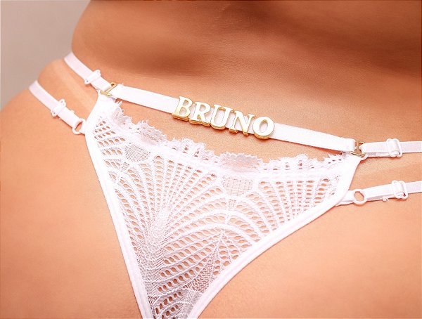 CALCINHA PERSONALIZAVEL DE RENDA TALLY PLUS SIZE