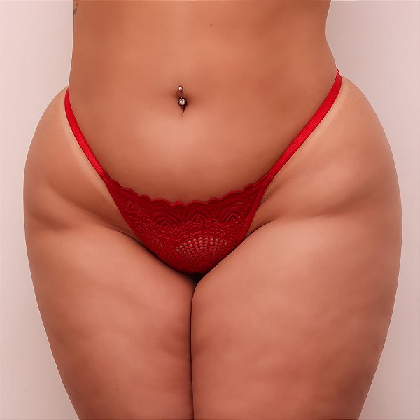 CALCINHA PERSONALIZAVEL DE RENDA PLUS SIZE
