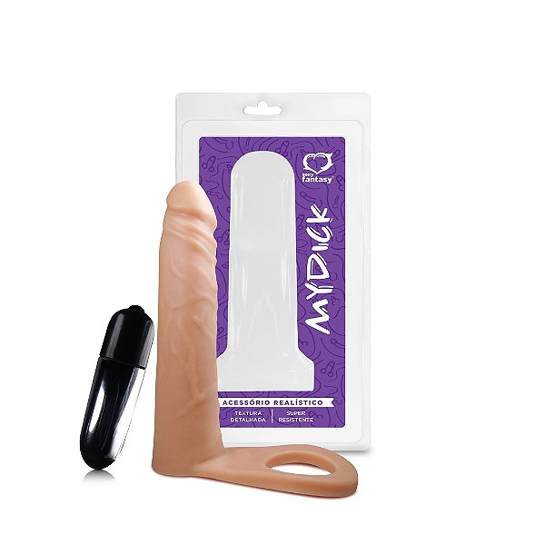 ANEL COMPANHEIRO COM CÁPSULA VIBRATÓRIA 16 X 3,8CM MY DICK