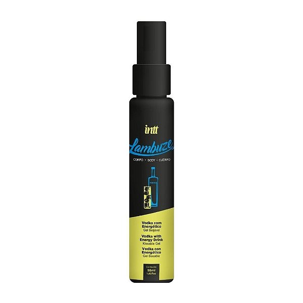 GEL BEIJAVEL COM EFEITO QUENTE VODKA COM ENERGÉTICO LAMBUZE 55ML INTT