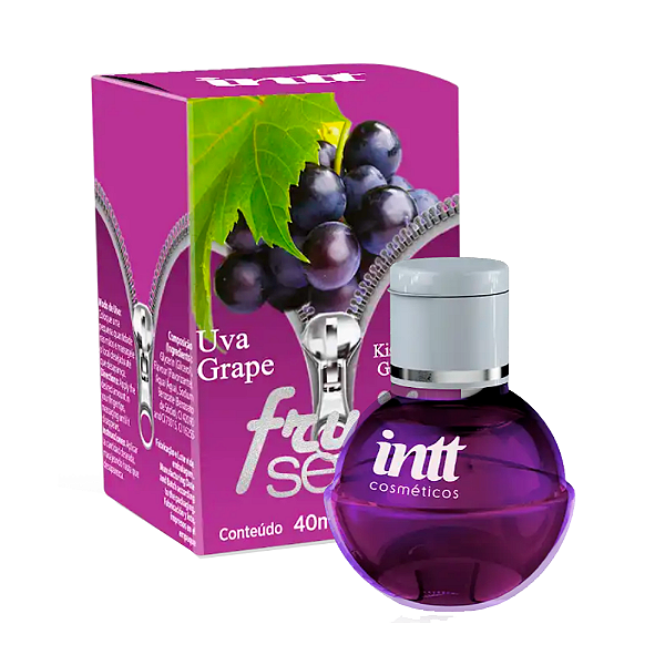 GEL BEIJÁVEL PARA ORAL ESQUENTA FRUIT SEXY UVA 40ML INTT