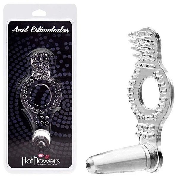 ANEL PENIANO ESTIMULADOR COM PLUG HOT FLOWERS