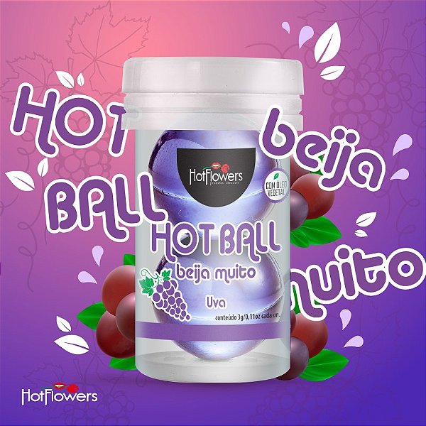 BOLINHA HOT BALL BEIJA MUITO UVA HOT FLOWERS