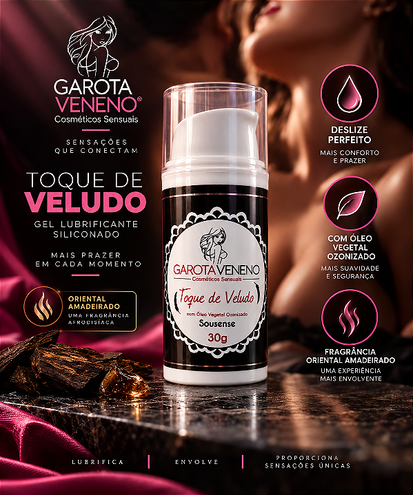 GEL SILICONADO TOQUE DE VELUDO SOUSENCE 30G GAROTA VENENO