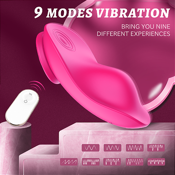 CALCINHA VIBRATORIA COM CONTROLE REMOTO RECARREGAVEL LEAF-RCT S-HANDE