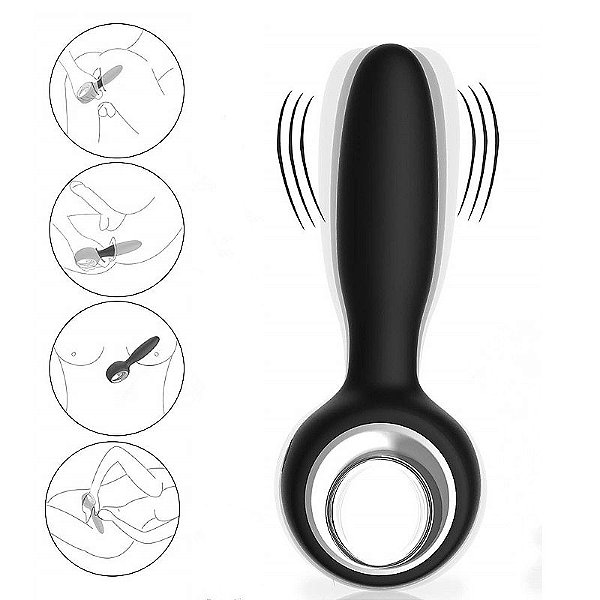 VIBRADOR DE PONTO G OU PLUG ANAL RECARREGÁVEL DYLON SI