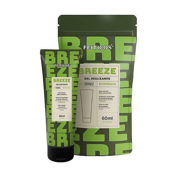 GEL DESLIZANTE COM TERPENOS BREEZE 60ML FEITIÇOS