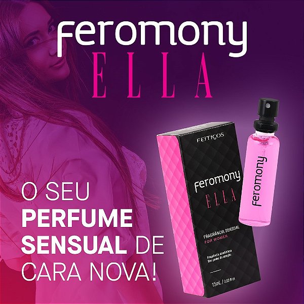 PERFUME AFRODISIACO FEROMONY ELLA 15ML FEITIÇOS