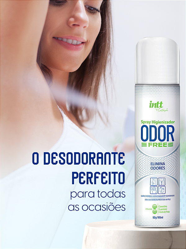 SPRAY HIGIENIZADOR ELIMINA ODORES ODOR FREE 90G INTT