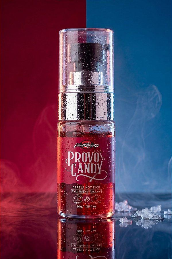 CALDA BEIJÁVEL PROVO CANDY CEREJA HOT & ICE 30G PROVOKE-ME