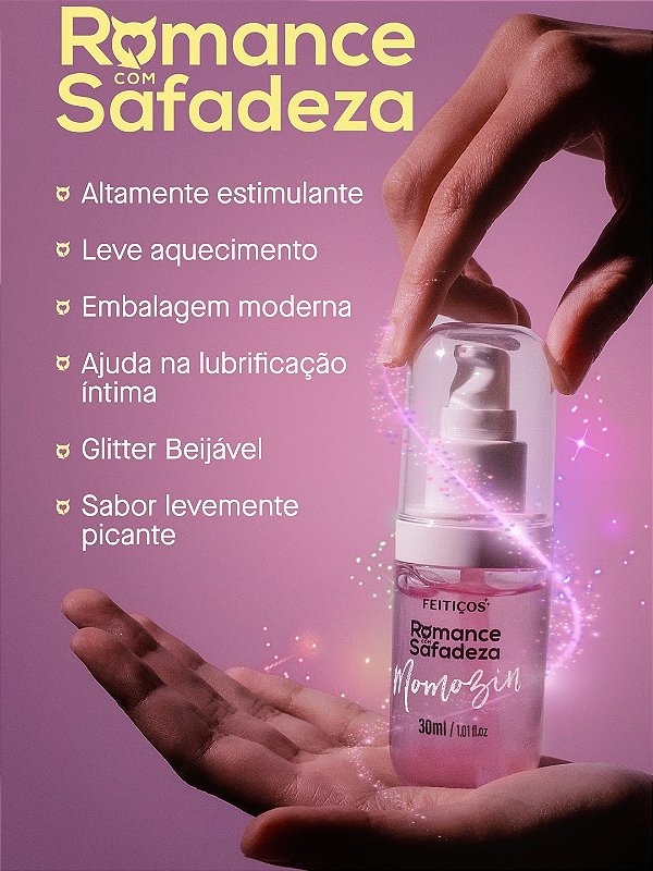 CALDA DELICIOSAMENTE ESTIMULANTE MOMOZIN ROMANCE COM SAFADEZA 17ML FEITIÇOS