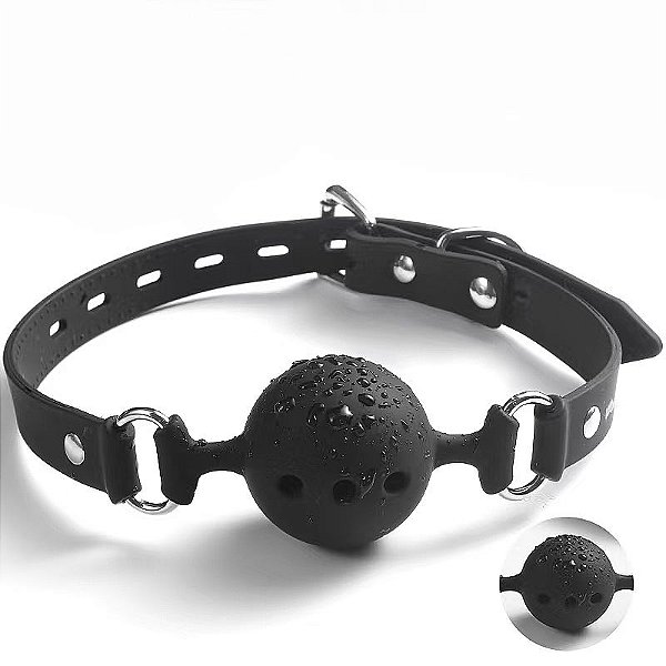MORDAÇA COM BOLA EM SILICONE 4.5CM SI