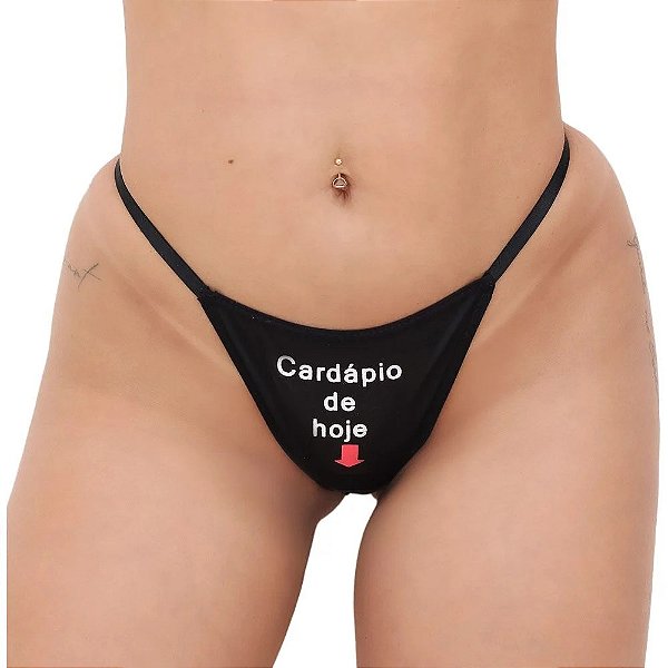 CALCINHA FETICHE "CARDAPIO DE HOJE" + CHOCKER