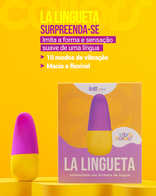 ESTIMULADOR EM FORMATO DE LINGUÁ LA LINGUETA COLLORS INTT