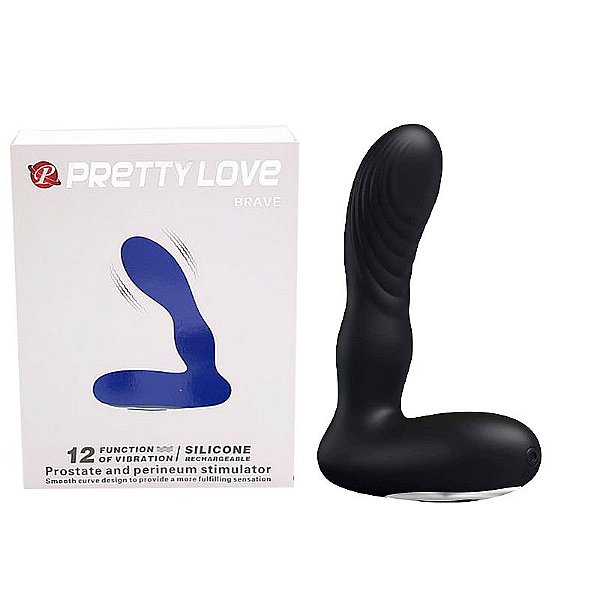VIBRADOR DE PRÓSTATA RECARREGAVEL BRAVE PRETTY LOVE