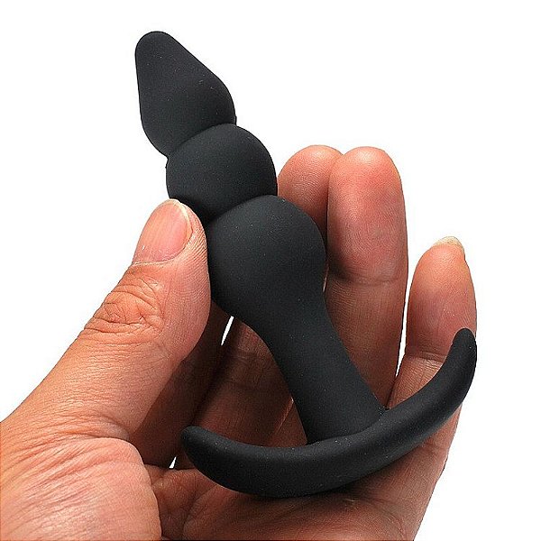 PLUG ANAL ESCALONADO EM SILICONE 3 SI