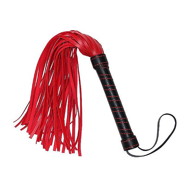 CHICOTE LUXO VERMELHO COM PRETO SI