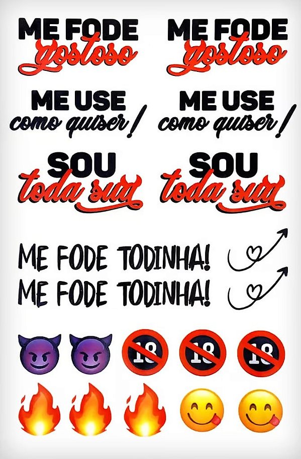 TATUAGEM TEMPORÁRIA UNITARIA AVULSA - MODELO TAT02