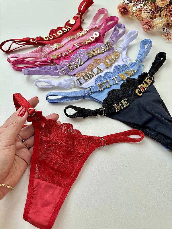 CALCINHA PERSONALIZAVÉL FIO DUPLO E TULE PETALA