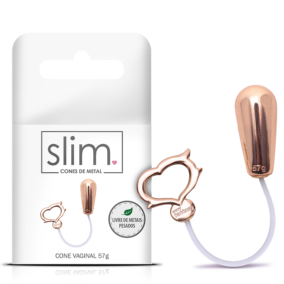 CONE VAGINAL EM METAL POMPOAR SLIM 57G SEXY FANTASY