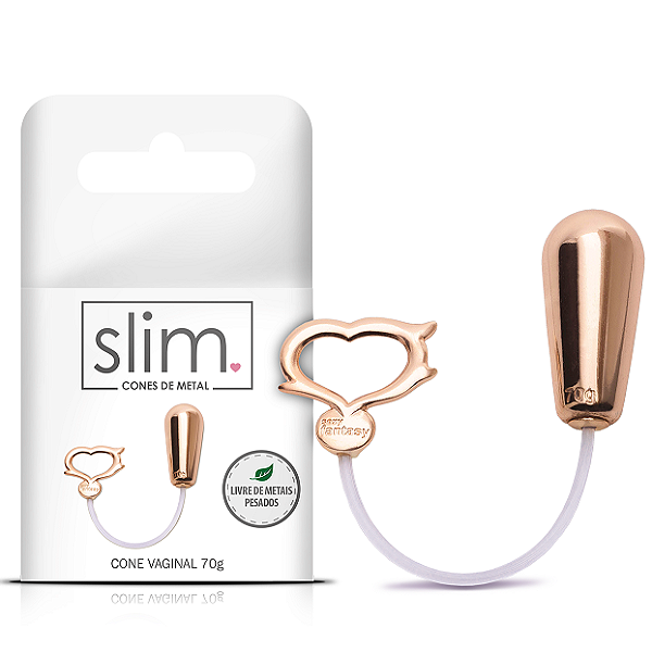 CONE VAGINAL EM METAL POMPOAR SLIM 70G SEXY FANTASY