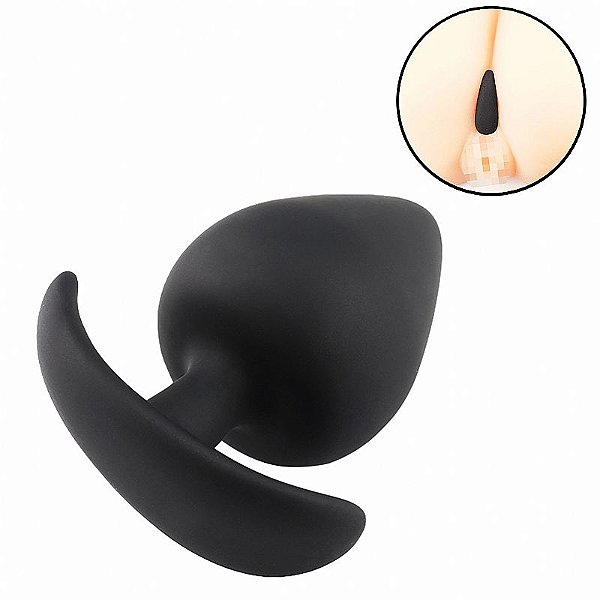 PLUG ANAL GRANDE EM SILICONE MACIO 8,0X4,1 SI